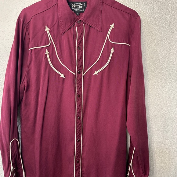 H Bar C Other - H Bar C RENO MEN'S SHIRT MAROON